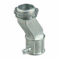 Abb Steel City TO221-1 Conduit Connector, 1/2 in, 0.9 in OD, Zinc 90371